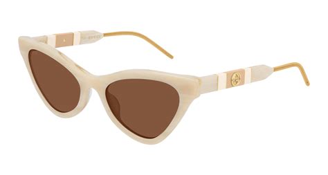 gucci modified cat eye sunglasses|Gucci cat eye sunglasses beige.